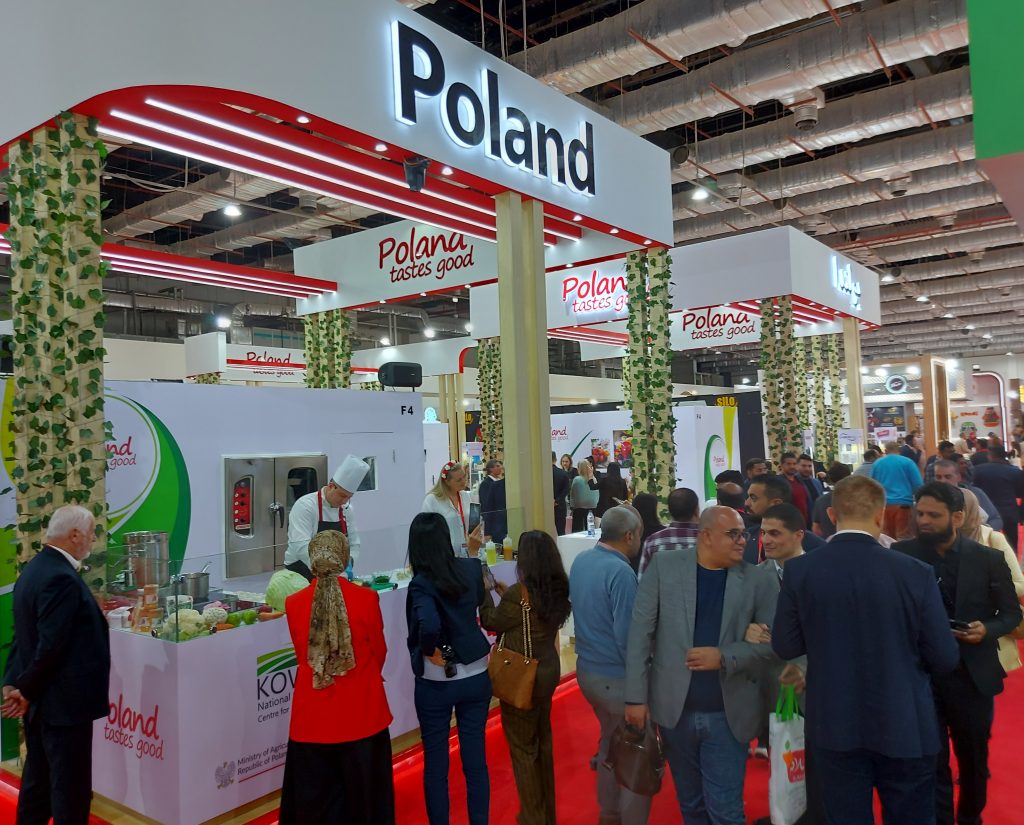 Polskie stoisko narodowe na targach Food Africa Cairo 2024
