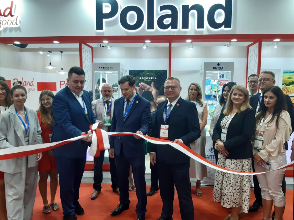 Polish national stand at the Vietfood & Beverage 2024 fair in Vietnam